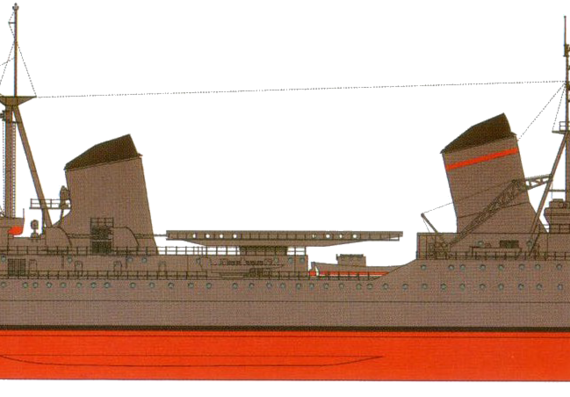 Крейсер СССР Project 26 Maxim Gorky 1941 [Heavy Cruiser] - чертежи, габариты, рисунки